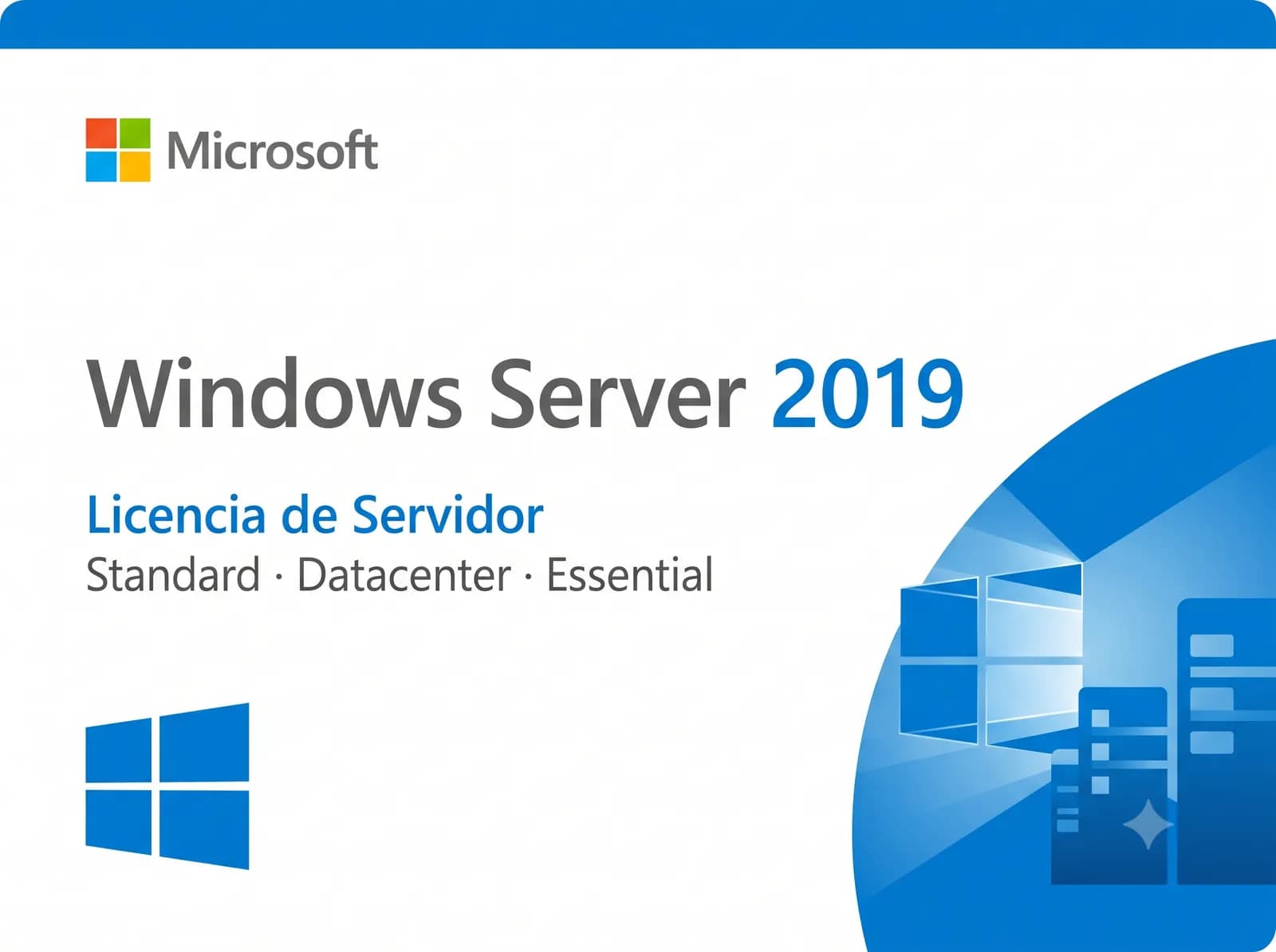 Windows Server 2019 Retail Standard/Datacenter/Essential 2 PC